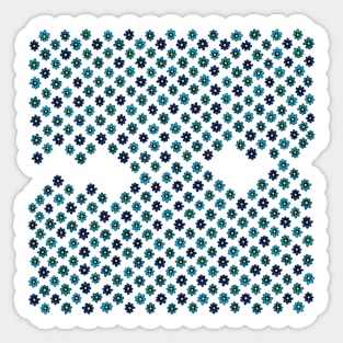 Petals (blue) Sticker